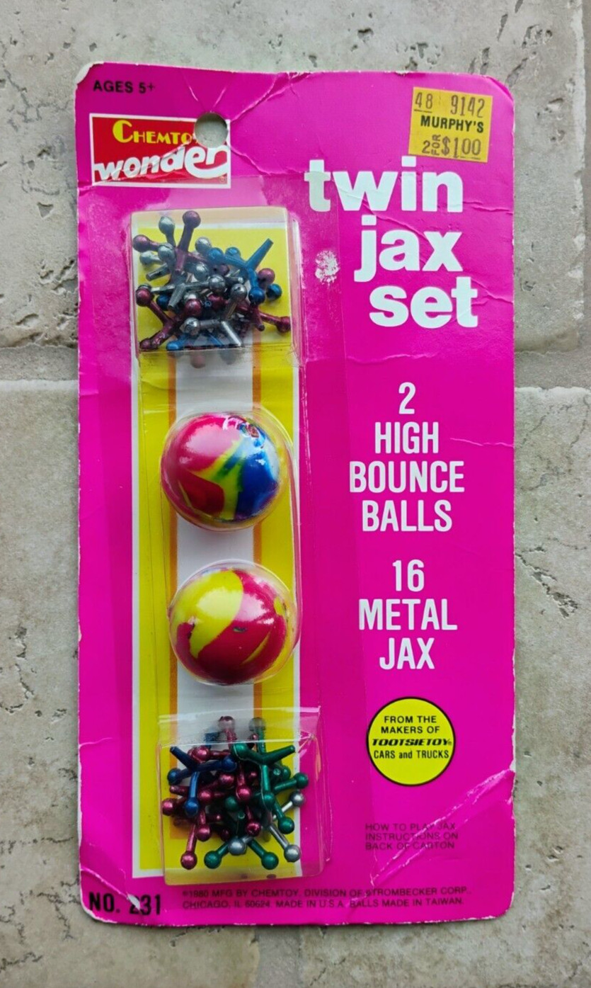 Vintage 1980 Chemtoy Wonder Twin Metal Jax Set Classic New Old Stock #231