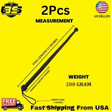 2Pack 23" Black Real Leather Riding Crop Horse Training Whip Strong Grip Handle