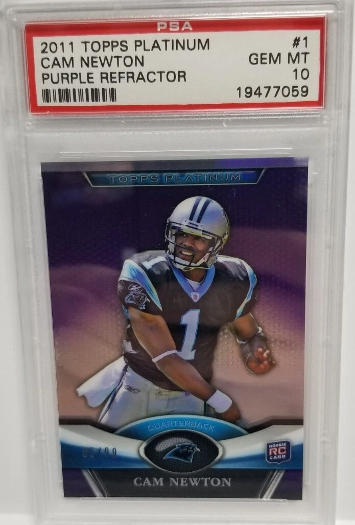 Cam Newton Topps Platinum #1 Purple Refractor