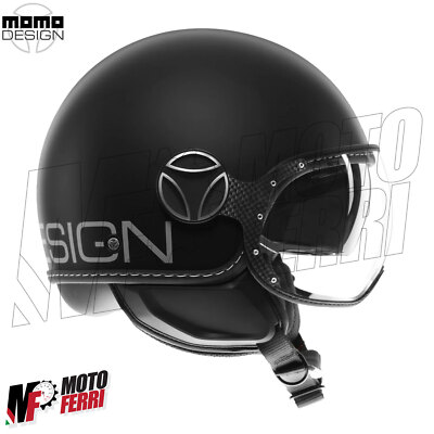 ▪️ momomo　▪️ Mf7868 Jet Helmet Momo Design Fgtr Evo Matte Black / Silver Double