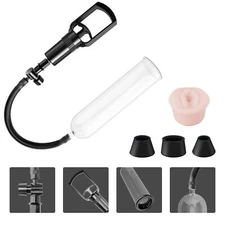 Penis Pump Power Vacuum For Men Big Stretcher Enlarger Enhancement +Penis Sleeve