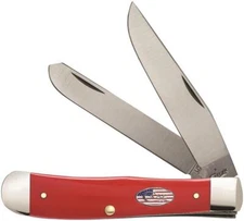Case XX Trapper American Workman Red Synthetic Knife CA13450