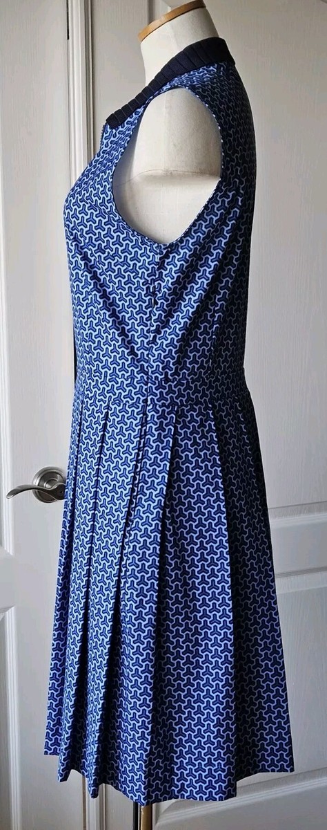 Tory Burch Sport Size M Medium Performance Golf Blue Pleated