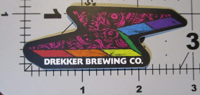 DREKKER BREWING fargo freak parade bolt STICKER decal craft beer brewery B