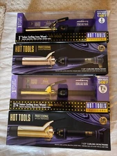 Hot Tools Pro 24K Gold 1” or 1.25" or 1 1/2"  Curling Iron Choose your size