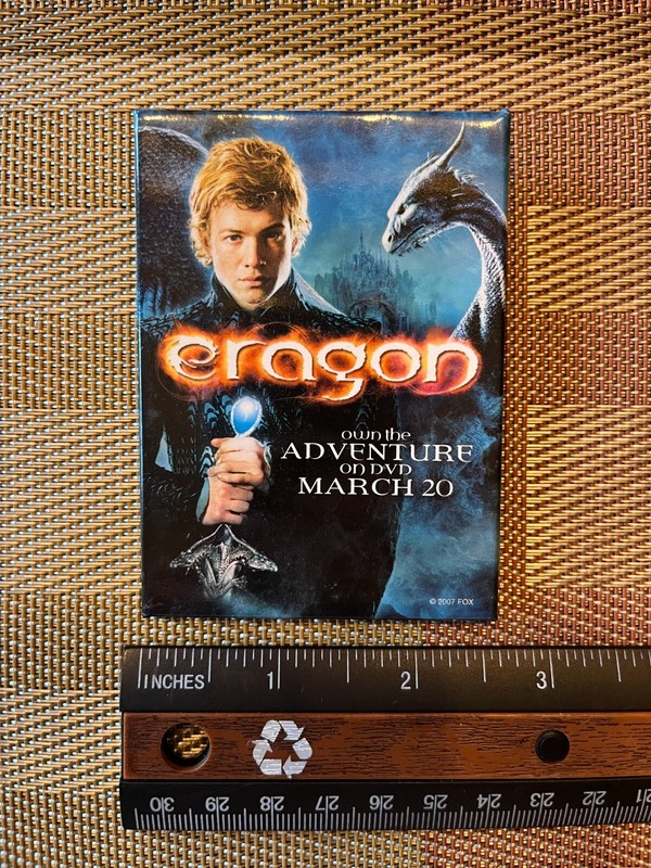 Eragon Dated March 20 Badge Pinback