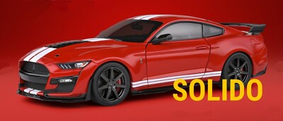 2020 FORD MUSTANG GT500 FAST TRACK RACING RED 1:18 SCALE MODEL BY SOLIDO 1805903