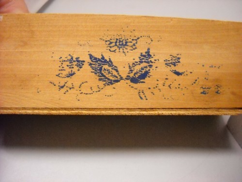 Vintage ARNART Blue Onion Six Spice Porcelain Jars w/ 2 Drawer Wood Rack Japan - Imagen 12 de 12