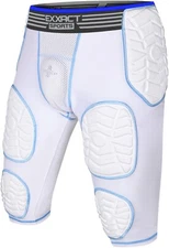 Exxact Sports Combat 7 Pad Youth Football Girdle for Boys with Cup Pocket