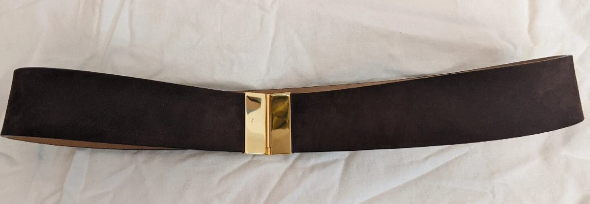 Tanner Black Leather Belt Silver-Tone Buckle Womens Large/200 Italy Tanner Goods Leather Medium Belts for Women for sale | eBay main image 2