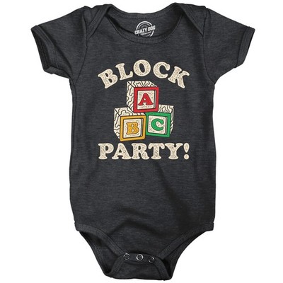 Block Party Baby Bodysuit Funny Sarcastic Kids Blocks Graphic Jumper for Infants