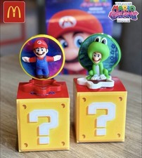 LOT OF 2 McDonald's 2026 Super Mario Galaxy Happy Meal Toys 1 Mario  2 Luigi