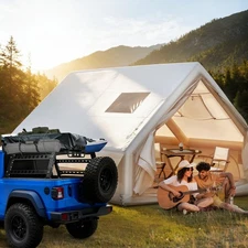 Inflatable Camping Tent with Truck Bed Rack Inflatable Sport Tent for Camping