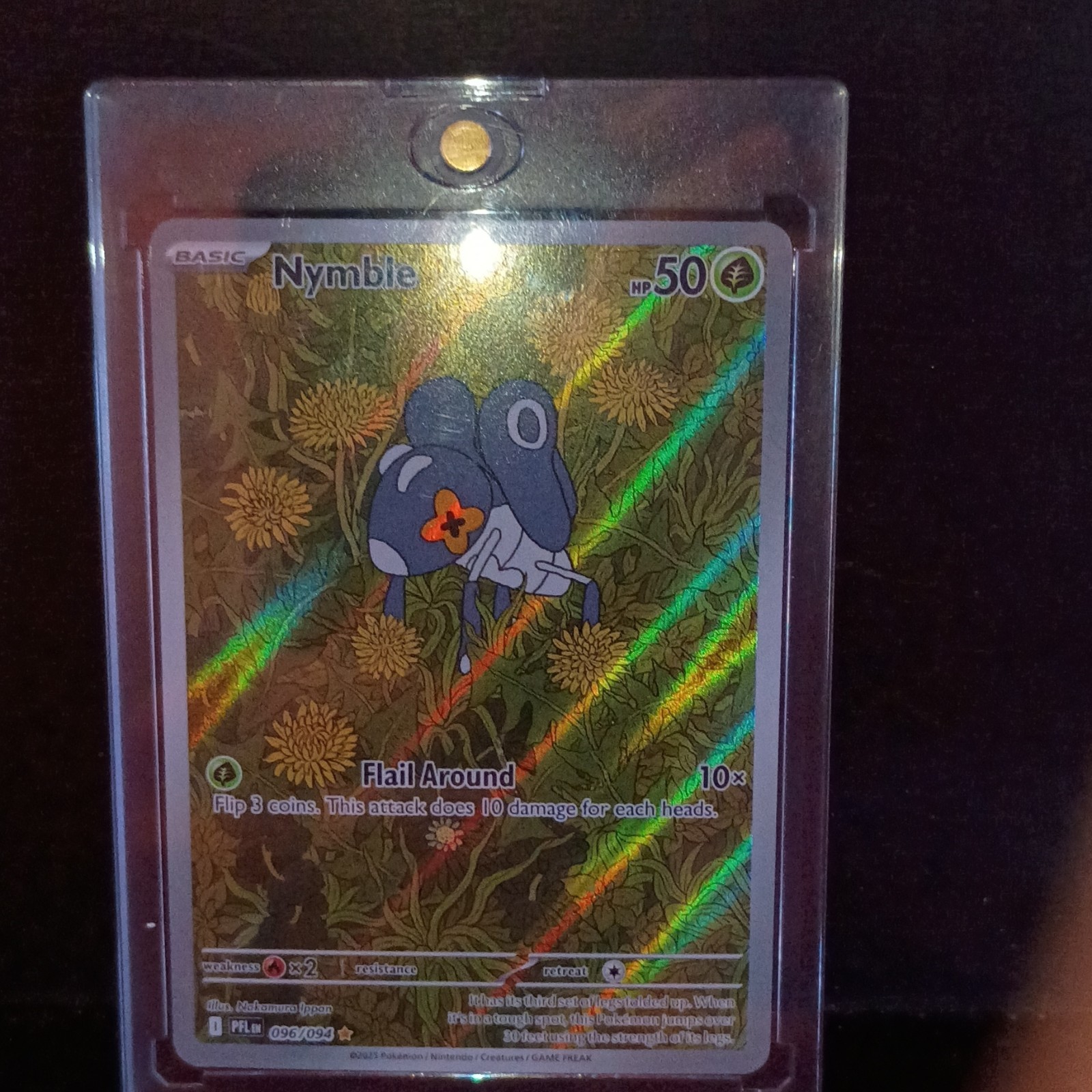 Pokémon Nymble 096/094 Me02: Phantasmal Flames Holo Illustration Rare Basic
