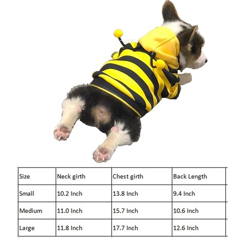 Funny Dog Hoodies Sweatshirt Holiday Cat Sweater Warm Dog Clothes for Small D... - Picture 3 of 7