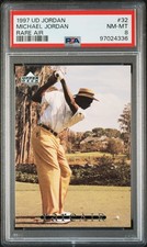 1997-98 Upper Deck Mj Rare Air Rare Air Michael Jordan PSA 8 #32