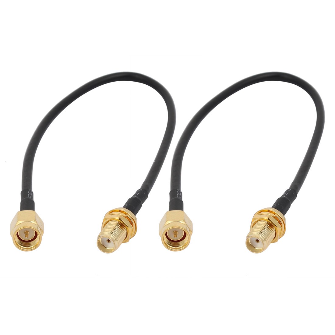 2pcs RG174 Antenna Extension Cable SMA Female to Male Connector 20cm Length