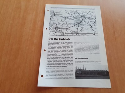 Deutsche Bahnbetriebswerke - BD Hamburg - Bw Buchholz / 10 Seiten
