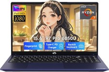 NIMO 15.6" Gaming Laptop 8 Cores AMD Ryzen 7 Pro 6850U 16GB LPDDR5 RAM 512GB SSD