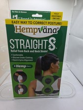 Hempvana Straight8 Fully Adjustable Posture Corrector Back Brace Q1