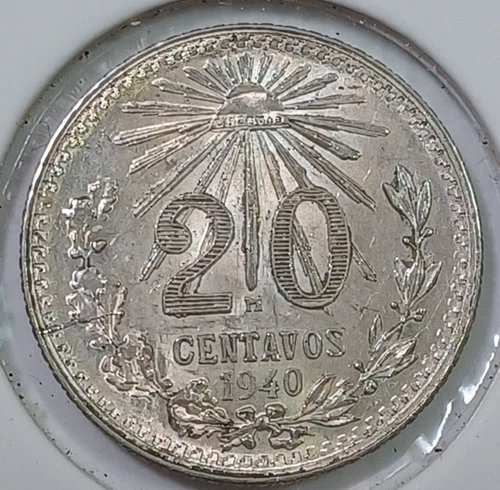 1940 Mexico 50 Centavos Silver — photo from the most recent tracked eBay sale