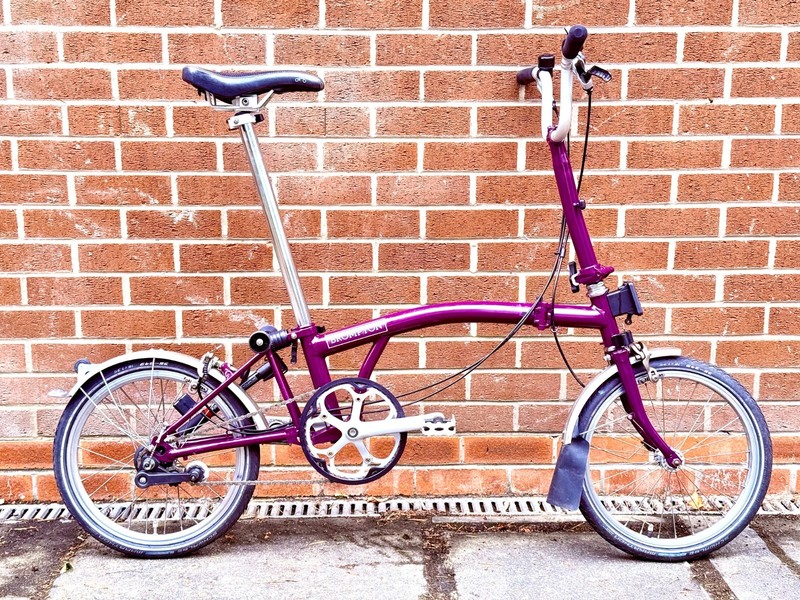 Brompton M3L C Line 3 Speed Very Good Used Condition FREE POSTAGE