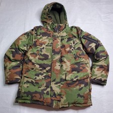 Polo Ralph Lauren Kids Puffer Jacket Camo Hooded Full Zip Large 14-16