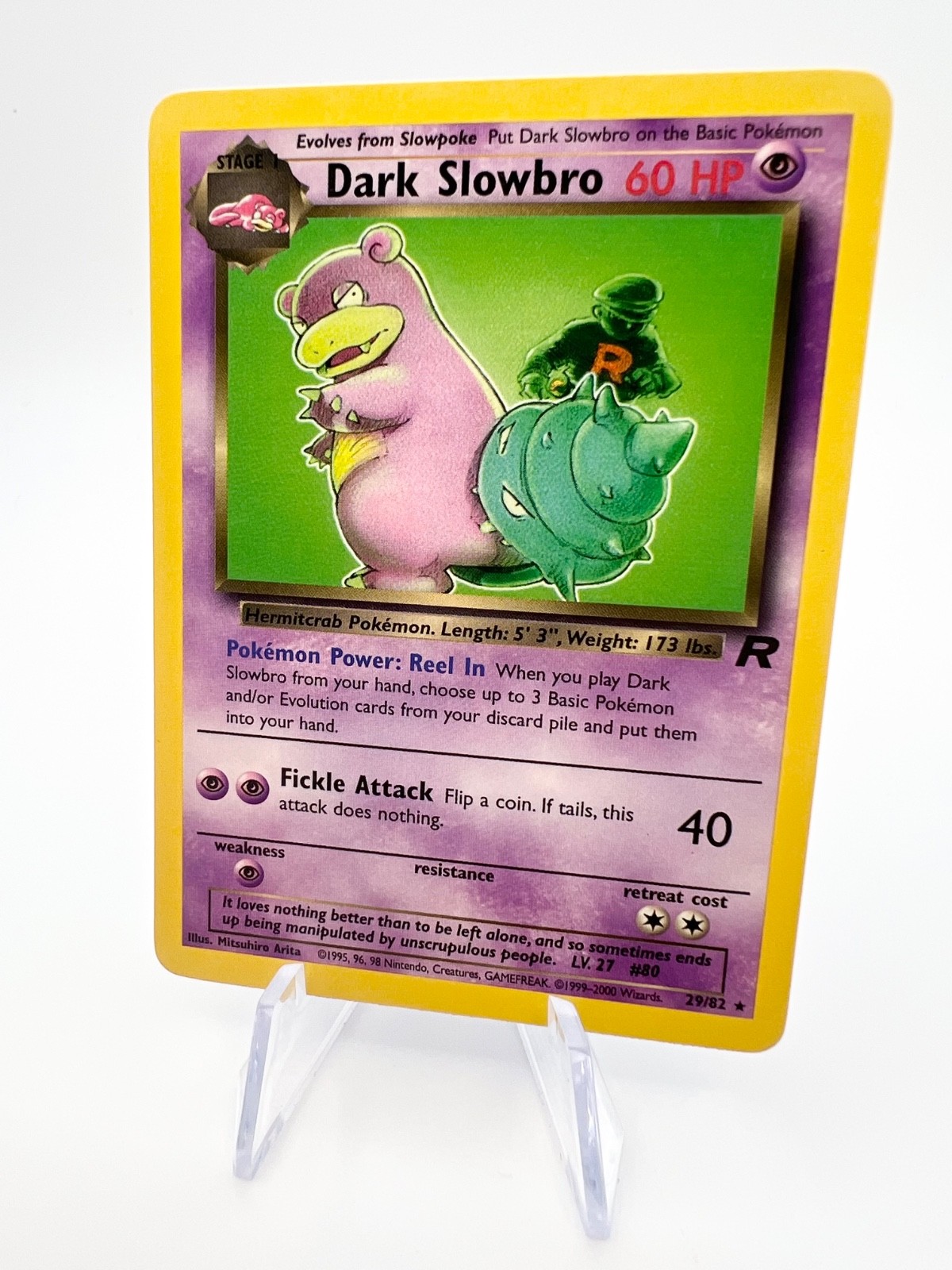 2000 Pokémon Dark Slowbro Regular 29/82 Team Rocket NM