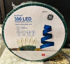 GE 300-Count 74.4-ft StayBright Warm White LED String Christmas Lights