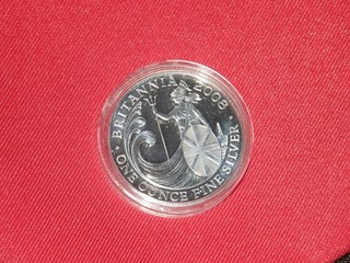 1 oz Silber Britannia 2008 Feinsilber