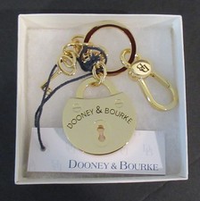 Authentic Dooney  Bourke Samba Lock  Key Key FOB/Bag Charm Brand NEW Boxed