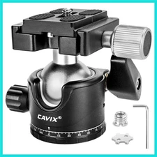 Ball Head 360 Degree Rotating Panoramic Tripod Heads with Quick Release Plate...