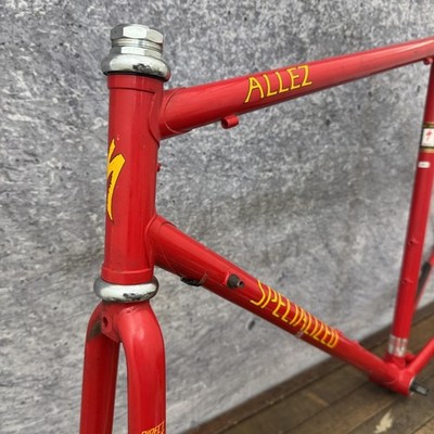 Vintage Specialized Allez Red Road Bike Frame 56cm 700c Steel