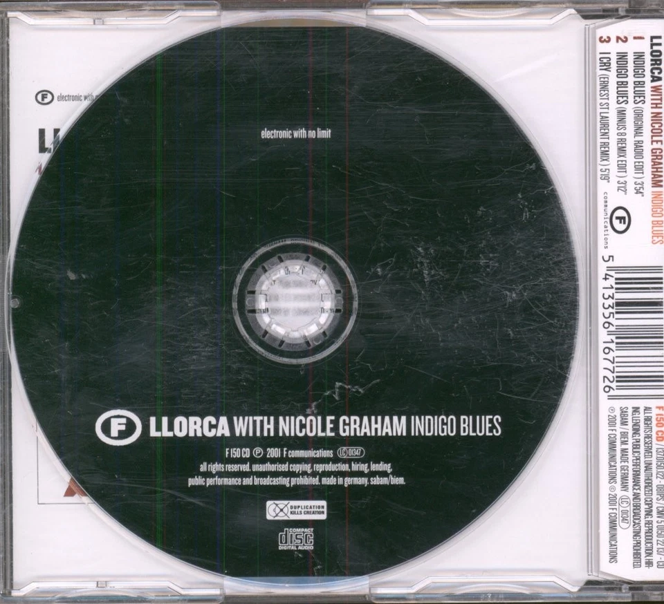 Llorca Mit Nicole Graham Indigo Blues CD Europa F Communications 2001 Single - Bild 2 von 2