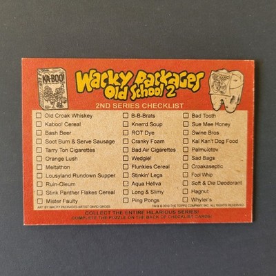 WACKY PACKAGES STICKERS & PUZZLE Singles Your Pick  OS2 OLD SCHOOL 2 Topps 2011