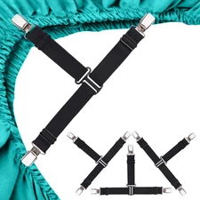 Sheet Straps Fitted Sheet Clips Holder Surspeners Keep Sheets in Place Bed Sheet