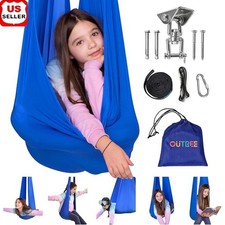 Sensory Swing Kids Indoor Therapy Swing 360  Swivel Hanger Autism ADHD Polyester