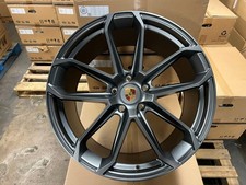 22x10 Satin Gunmetal Rims Wheels Fits Porsche Cayennepanamera Gts Turbo S 5x130