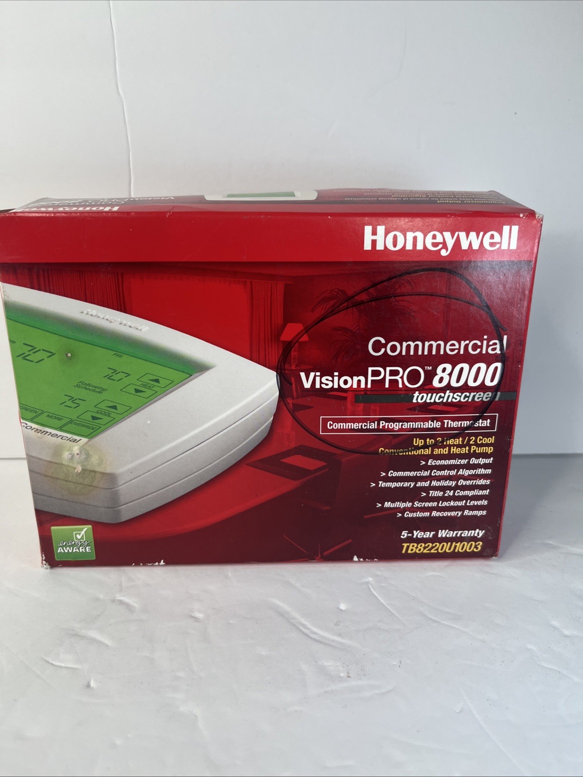HONEYWELL Vision Pro 8000 Commercial Thermostat TB8220U1003 