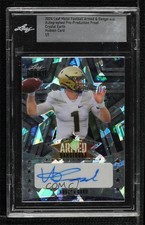 2024 Leaf Metal Pre-Production Proof Earth Crystals 1/1 Hudson Card Auto 8d2