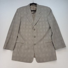 Giorgio Armani Blazer Mens 42 Brown Plaid Le Collezioni Barneys Italy Sport Coat