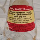 Vtg 1960 Log Cabin Syrup Clear Glass Pitcher W/Gold Starburst Design & White Lid — photo 7