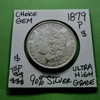 1879 P Morgan Dollar IMPRESSIVE CHOICE FROSTY GEM CH BU Ultra SUPER High Grade $
