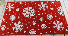 Christmas Doormat 30"x18" Holiday Welcome Mat Indoor Outdoor Festive Decor