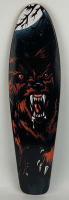 Penny Style Wood Cruiser Skateboard Deck w Griptape Red Wolf 23'' x 6''