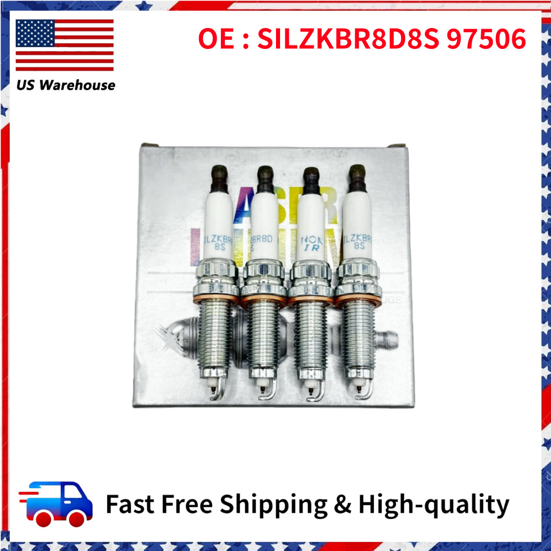 NEW 4PCS NGK Laser Iridium Spark Plugs For BMW 12120039664 97506 SILZKBR8D8S US