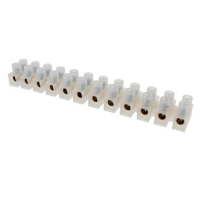 Steckerleiste, 30 Ampere - Drahtdurchmesser: 16 mm quadratisch, je 12 pro Streifen