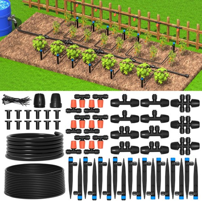 #ad MIXC Greenhouse Micro Drip Irrigation Kit Automatic Irrigation System Patio M... $45.70