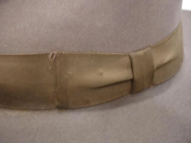 Vtg 1940's USA Men's sz 7 1/4 Marathon J.C. Penney Aridex Gray Felt Hat Fedora - Image 3 of 4