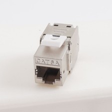 Keystone RJ45 Jack Modul Cat.6a  werkzeuglos Netzwerk Adapter Buchse für CAT7